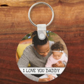 Ik hou van je pappie Persoonlijke foto Sleutelhanger (Voorkant)