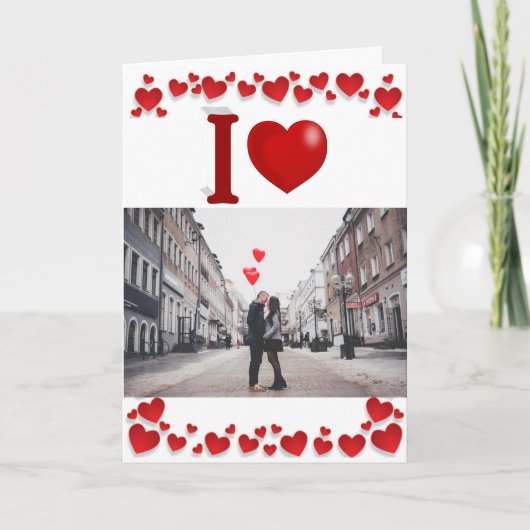 Ik hou van je persoonlijke Valentijnsdag Kaart (Voorkant)