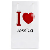 Ik hou van je persoonlijke Valentijnsdag Klein Cadeauzakje (Voorkant)