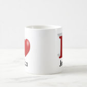 Ik hou van je persoonlijke Valentijnsdag Koffiemok (Center)