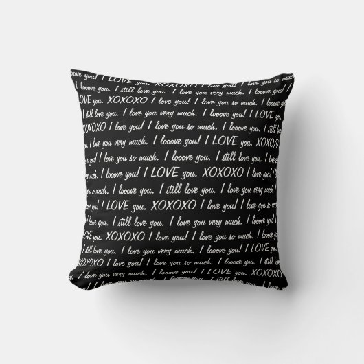 "Ik hou van je" Pillow Kussen (Voorkant)