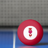 Ik hou van je pingpong Ball (Net)