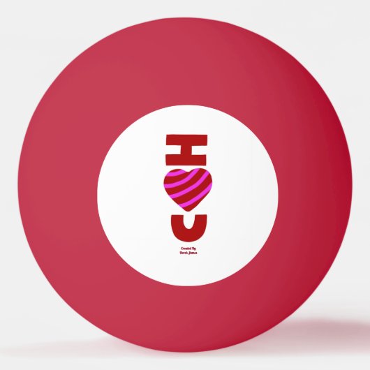 Ik hou van je pingpong Ball (Voorkant)