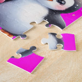 Ik hou van je pinguïns legpuzzel (Zijkant)