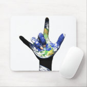 Ik hou van je Planet Earth Mousepad Muismat (Met muis)
