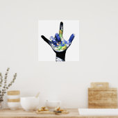 Ik hou van je Planet Earth Poster (Keuken)