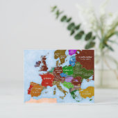 Ik hou van je plattegrond Briefkaart (Staand voorkant)