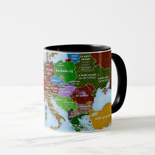 Ik hou van je plattegrond Mok (Voorkant rechts)