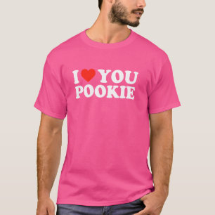 IK HOU VAN JE POOKIE Grappige Virale Hawk Tuah Mem T-shirt