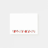 Ik hou van je post-it® notes (Voorkant)