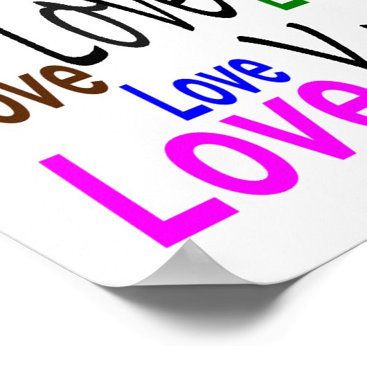 Ik hou van je Poster (Hoek)