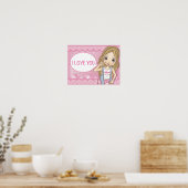 Ik hou van je poster (Keuken)