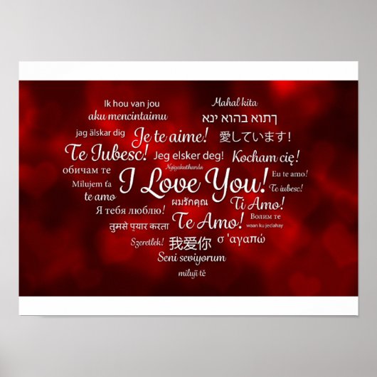 Ik hou van je poster (Voorkant)