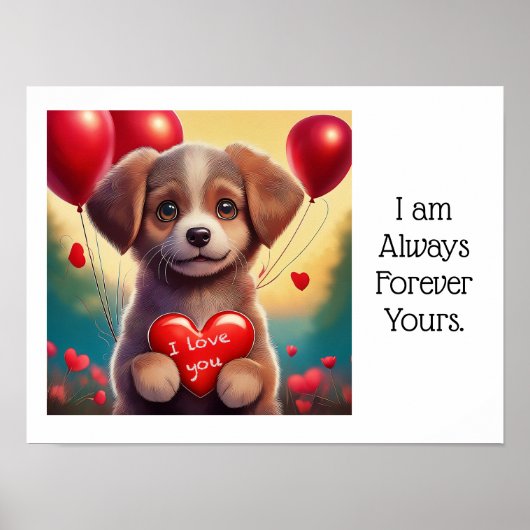 Ik hou van je poster, poster (Voorkant)