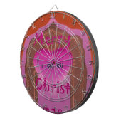 Ik hou van je prettige kersthart dartbord (Voorkant Rechts)