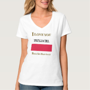 IK HOU VAN JE PRZYJACIEL VAN ZES METER AFSTAND T-SHIRT