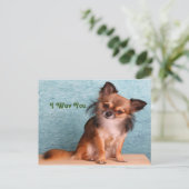 Ik hou van je puppy Dog-groeten Briefkaart (Staand voorkant)