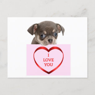 Ik hou van je puppy Kaart