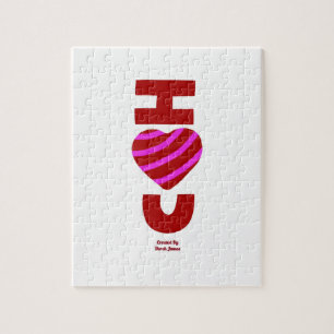 Ik hou van je puzzel 20,3 x 25,4 cm