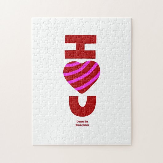 Ik hou van je puzzel 28 x 35,5 cm (Verticaal)