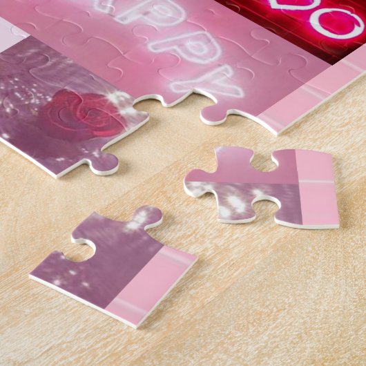 ik hou van je puzzel legpuzzel (Zijkant)