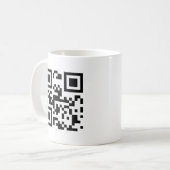 Ik hou van je - QR-code Koffiemok (Voorkant links)