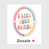 Ik hou van je quads, tandarts, tandarts cadeau sticker (Vel)