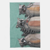 Ik hou van je raccoons theedoek (Verticaal)