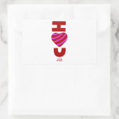 Ik hou van je rechthoekige Sticker (Tas)