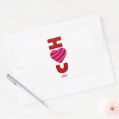 Ik hou van je rechthoekige Sticker (Envelop)