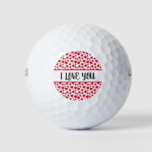 Ik hou van je, Red Hearts Golfballen (Voorkant)