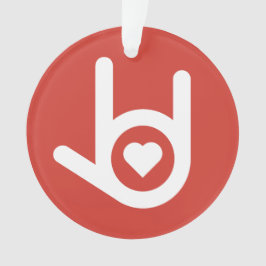 Ik hou van je, Red Ornament