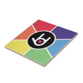 Ik hou van je regenboog tegeltje (Zijkant)