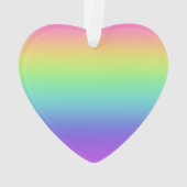 Ik hou van je regenbooghartversiering ornament (achterkant)