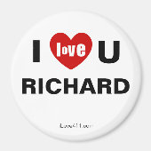 Ik hou van je RICHARD Fridge Magnet (Voorkant)