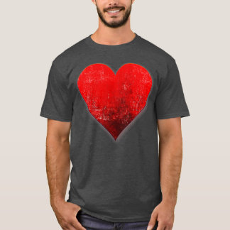 Ik hou van je Rode Hart Valentijnsdag Emoticon T-shirt