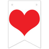 Ik hou van je rode harten Valentijn bruiloft Vlaggetjes (Eerste vlag)