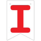 Ik hou van je rode harten Valentijn bruiloft Vlaggetjes (Derde vlag)