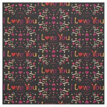 Ik hou van je Rode Heart Gold Ribbon Black Valenti