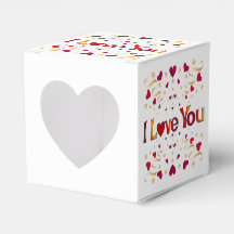 Ik hou van je Rode Heart Gold Ribbon Valentijn