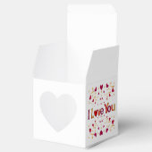 Ik hou van je Rode Heart Gold Ribbon  Valentijn Bedankdoosjes (Geopend)