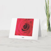 Ik hou van je rode roos valentijns kaart (Achterkant)