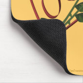 Ik hou van je rode rozen hartklep. muismat (Hoek)