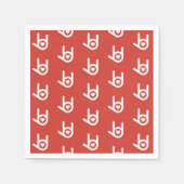 Ik hou van je, rode servetten (Voorkant)