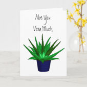 Ik hou van je | Romantic en Funny Kaart (Gele Bloem)