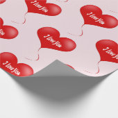 Ik hou van je - Romantisch inpakpapier (Hoek)