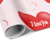 Ik hou van je - Romantisch inpakpapier (Rol Hoek)
