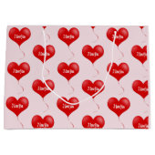 Ik hou van je - Romantische geschenktas Groot Cadeauzakje (Voorkant)