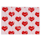 Ik hou van je - Romantische geschenktas Groot Cadeauzakje (Achterkant)