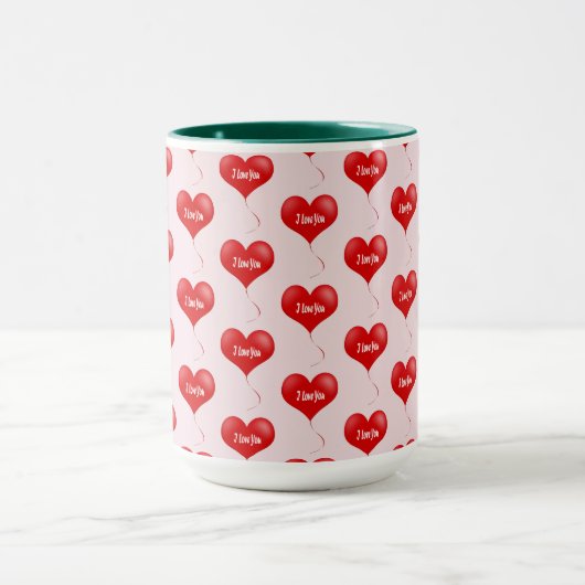 Ik hou van je - Romantische mok (Midden)